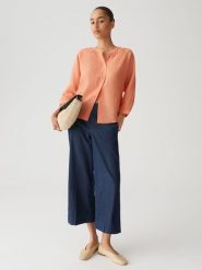 OPUS Bluzka "Fabell" w kolorze pomarańczowym rozmiar: 38. Pomarańczowe bluzki Opus, bez wzorów, bez kołnierzyka, bez ramiączek. Za 203.93 zł.