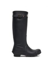 Barbour Kalosze Bede Tall Welly LRF0043BK11 Czarny. Czarne kalosze Barbour, bez wzorów, z syntetyku. Za 464.99 zł.