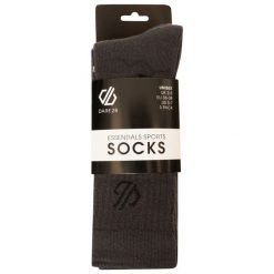 Skarpetki sportowe unisex Dare2B Essentials Sport 3-pak. Szare skarpety Dare 2b, bez wzorów, z bawełny. W wyprzedaży za 50.00 zł.