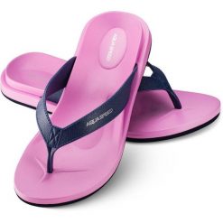 Klapki basenowe damskie Aqua Speed Solea. Czerwone klapki Aqua-Speed, bez wzorów, bez obcasa. Za 61.90 zł.