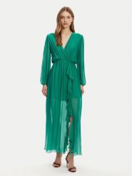 Haveone Sukienka letnia AFF-N013 Zielony Loose Fit. Zielone sukienki Haveone, na lato, l, bez wzorów, z wiskozy, bez kołnierzyka, bez ramiączek. Za 429.99 zł.