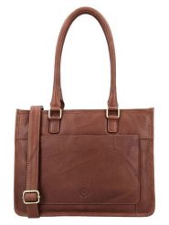 HIDE & STITCHES Skórzana torebka "Jura" w kolorze jasnobrązowym - 30 x 21 x 10 cm rozmiar: onesize. Brązowe torby na ramię HIDE & STITCHES, bez wzorów, z materiału, na ramię, bez dodatków. Za 304.99 zł.