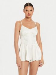 Dorina Piżama D001351SW004 Écru Regular Fit. Piżamy Dorina, bez wzorów, z syntetyku, bez ramiączek. Za 49.99 zł.
