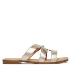 Klapki Lasocki. Żółte klapki Lasocki, bez wzorów, bez obcasa. Za 129.99 zł.