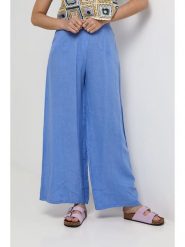 Lin Passion Lniane spodnie w kolorze niebieskim rozmiar: 40/42. Niebieskie spodnie materiałowe Lin Passion, bez wzorów, ze lnu, z standardowym stanem. Za 130.99 zł.