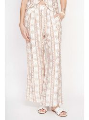 ASSUILI Spodnie w kolorze beżowym rozmiar: 40. Brązowe spodnie materiałowe Assuili, bez wzorów, z materiału. Za 100.99 zł.