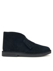 Clarks Botki Desert Bt Evo. 26182930 Czarny. Czarne botki Clarks, bez wzorów, ze skóry, bez obcasa, na płaskiej podeszwie, bez zapięcia. Za 609.99 zł.