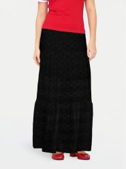 ONLY Spódnica maxi Luna 15353206 Czarny Regular Fit. Czarne spódnice Only, xs, bez wzorów, z syntetyku, maxi. Za 169.99 zł.