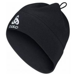 Uniwersalna czapka polarowa ODLO microfleece. Czarne czapki Odlo, bez wzorów, z polaru. Za 89.99 zł.
