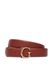 Guess Pasek Damski BW9271 P5430 Brązowy. Brązowe paski Guess, z aplikacjami, ze skóry. Za 199.99 zł.