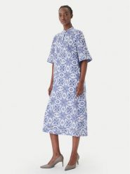 JOOP! Sukienka koszulowa Desa 30101617 Niebieski Regular Fit. Niebieskie sukienki Joop!, bez wzorów, z bawełny, bez kołnierzyka, bez ramiączek, koszulowe. Za 1,149.00 zł.