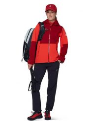 Mammut Kurtka funkcyjna "Linard Guide HS" w kolorze czerwonym rozmiar: XS. Czerwone kurtki sportowe Mammut, xs, bez wzorów, z materiału, bez kaptura, outdoorowe. Za 604.95 zł.