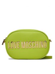 LOVE MOSCHINO Torebka JC4199PP1IKD0404 Zielony. Zielone listonoszki Love Moschino, bez wzorów, ze skóry, bez dodatków. Za 659.99 zł.