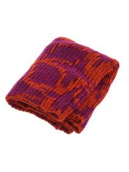 Buff Szal-koło w kolorze pomarańczowo-fioletowym - 46 x 38 cm rozmiar: onesize. Pomarańczowe szaliki Buff, bez wzorów, z wełny. Za 97.28 zł.