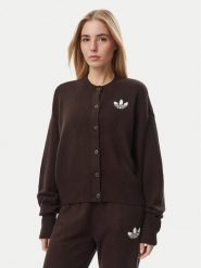 Adidas Kardigan Essentials IA4455 Brązowy ciemny Loose Fit. Brązowe kardigany Adidas, s, bez wzorów, z syntetyku. Za 299.99 zł.