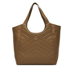 Torebka PINKO. Zielone shopper Pinko, bez wzorów, bez dodatków. Za 1,549.00 zł.