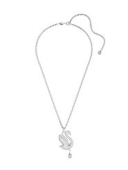 Swarovski Naszyjnik z zawieszką - dł. 66 cm rozmiar: onesize. Szare naszyjniki SWAROVSKI, z kryształem, metalowe. Za 334.23 zł.
