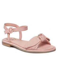 Sandały Ted Baker. Czerwone sandały Ted Baker, bez wzorów, bez obcasa, na płaskiej podeszwie, bez zapięcia. Za 299.99 zł.