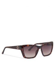 Guess Okulary przeciwsłoneczne GU00098 Brązowy. Brązowe okulary przeciwsłoneczne Guess, z aplikacjami, z tworzywa sztucznego. Za 319.99 zł.