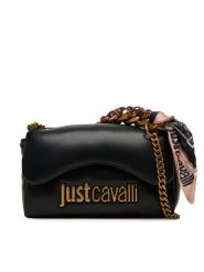 Just Cavalli Torebka 79RA4BD2 ZS748 Czarny. Czarne torebki klasyczne Just Cavalli, bez wzorów, ze skóry, bez dodatków. Za 759.99 zł.