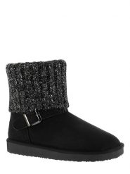 ISLAND BOOT Botki zimowe "Kourtney" w kolorze czarnym rozmiar: 36. Czarne botki Island Boot, na zimę, bez wzorów, z dzianiny, bez obcasa, na platformie, bez zapięcia. Za 145.26 zł.