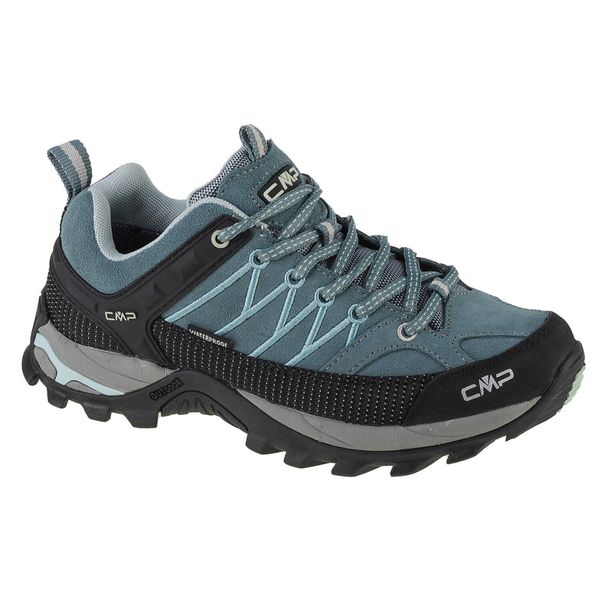 Buty trekkingowe damskie CMP Rigel Mid Wmn WP. Czarne obuwie sportowe CMP, z gumy, trekkingowe. W wyprzedaży za 359.99 zł.