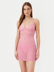 Guess Koszula nocna O5RX02 KCLB0 Różowy Slim Fit. Czerwone koszule nocne Guess, m, z aplikacjami, z syntetyku, bez ramiączek. Za 149.99 zł.
