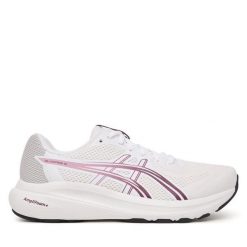 Buty do biegania Asics. Białe obuwie sportowe Asics, bez zapięcia, do biegania. Za 309.99 zł.