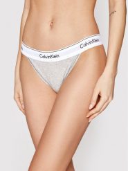 Calvin Klein Underwear Figi klasyczne Tanga 000QF4977A Szary. Szare figi Calvin Klein Underwear, s, bez wzorów, z bawełny. Za 69.99 zł.