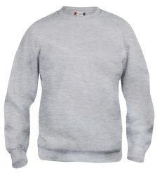 Clique Basic Roundneck Junior bluza z okrągłym dekoltem szary melanż – grey. Szare bluzy CLIQUE, bez wzorów, z bawełny, bez kaptura. Za 132.44 zł.