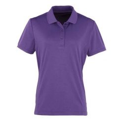 Damska Koszulka Polo Coolchecker. Fioletowe koszulki polo PREMIER, m, bez wzorów, bez kołnierzyka, bez ramiączek. Za 80.99 zł.