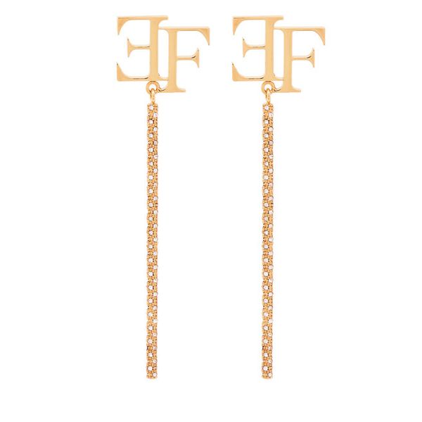 Kolczyki Elisabetta Franchi. Żółte kolczyki Elisabetta Franchi, złote. Za 1,159.00 zł.