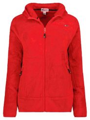 Geographical Norway Kurtka polarowa "Upalood" w kolorze czerwonym rozmiar: S. Czerwone swetry Geographical Norway, s, bez wzorów, z polaru, bez ramiączek. Za 66.00 zł.