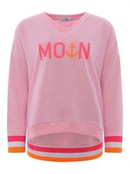 Zwillingsherz Bluza "Rahel" w kolorze jasnoróżowym rozmiar: L/XL. Różowe bluzy Zwillingsherz, l, bez wzorów, bez kaptura. Za 220.12 zł.