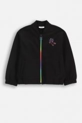 Bluza rozpinana. Czarne bluzy COCCODRILLO, na jesień, bez wzorów, z dresówki, bez kaptura. Za 79.90 zł.