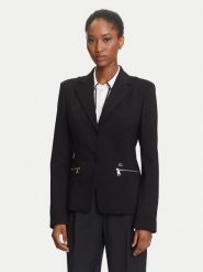 KARL LAGERFELD Marynarka A3W14040 Czarny Slim Fit. Czarne marynarki i żakiety KARL LAGERFELD, bez wzorów, z wiskozy. Za 1,299.00 zł.