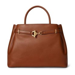 Torebka LAUREN RALPH LAUREN. Brązowe torebki klasyczne Lauren Ralph Lauren, bez wzorów, bez dodatków. Za 2,199.00 zł.
