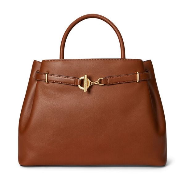 Torebka LAUREN RALPH LAUREN. Brązowe torebki klasyczne Lauren Ralph Lauren, bez wzorów, bez dodatków. Za 2,199.00 zł.