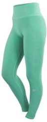Legginsy damskie bezszwowe. Niebieskie legginsy GUGGEN MOUNTAIN, s, bez wzorów, z elastanu, z obniżonym stanem. Za 197.76 zł.