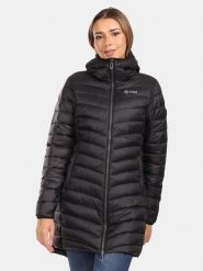 Kilpi Płaszcz pikowany "Leila" w kolorze czarnym rozmiar: 36. Czarne płaszcze Kilpi, z aplikacjami, bez kaptura. Za 347.99 zł.