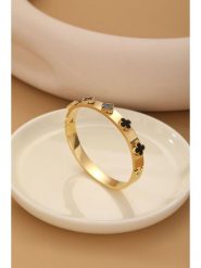 Atelier MIU Pozłacana bransoletka z elementami ozdobnymi rozmiar: onesize. Żółte bransoletki Atelier MIU, pozłacane. Za 43.99 zł.