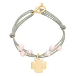 Bransoletka Agnes pozłacana. Czerwone bransoletki Lilou, z perłą, pozłacane. Za 236.00 zł.