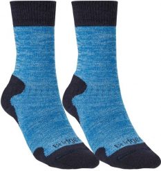 BRIDGEDALE Skarpety damskie EXPLORER HW COMFORT BOOT WMN Blue Marl-S. Niebieskie skarpety Bridgedale, bez wzorów, z elastanu. Za 81.80 zł.