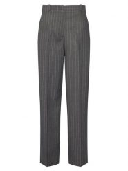 Tommy Hilfiger Spodnie materiałowe WW0WW47550 Szary Wide Leg. Szare spodnie materiałowe TOMMY HILFIGER, bez wzorów, z materiału. Za 749.99 zł.