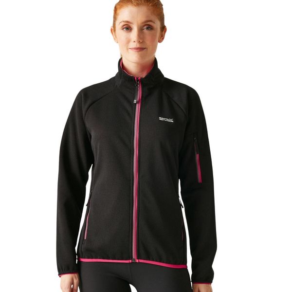 Bluza turystyczna damska Regatta Ravenhill. Czarne bluzy Regatta, l, bez wzorów, z poliesteru, bez kaptura. Za 220.64 zł.