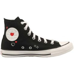 Trampki damskie Converse Chuck Taylor All Star Y2K Heart. Czarne trampki Converse, bez wzorów, bez zapięcia. Za 229.99 zł.