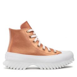 Trzewiki Converse. Brązowe botki Converse, bez wzorów, bez obcasa, na płaskiej podeszwie, bez zapięcia. Za 409.99 zł.