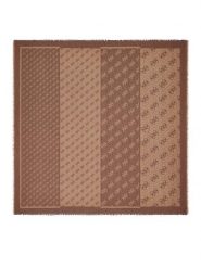 Guess Chusta AW5526 VIS03 Brązowy. Brązowe rękawiczki Guess, z aplikacjami, z wiskozy. Za 194.99 zł.