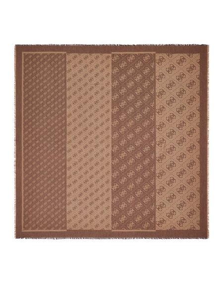 Guess Chusta AW5526 VIS03 Brązowy. Brązowe rękawiczki Guess, z aplikacjami, z wiskozy. Za 194.99 zł.