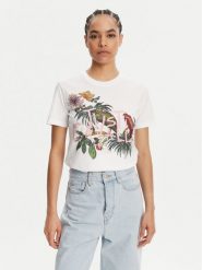 Just Cavalli T-Shirt 78PAHA01 Biały Regular Fit. Białe t-shirty Just Cavalli, l, bez wzorów, z bawełny, bez kołnierzyka, bez ramiączek. Za 609.99 zł.